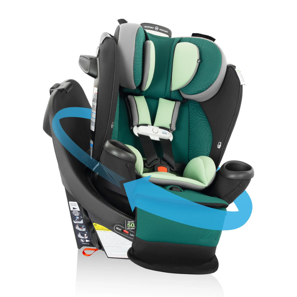 360° Pivot Convertible Car Seat for Kids
